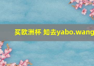 买欧洲杯 知去yabo.wang